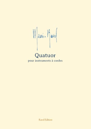 Quatuor pour Instruments à Cordes RAVEL Partition Quatuors