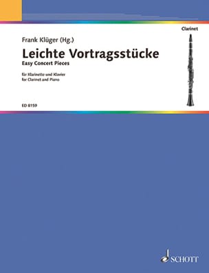 Feuillez l'ouvrage Leichte Vortragsstücke - Frank Klüger - Partition - Clarinette