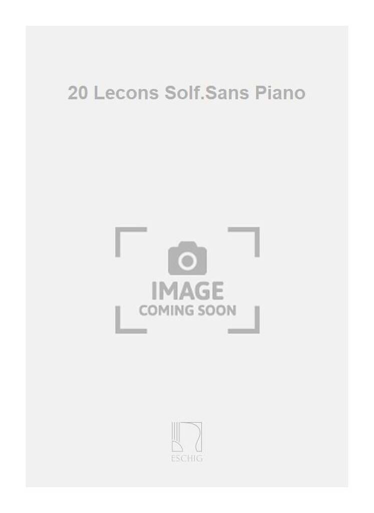 20 Leçons de solfège - sans acc. Yvonne Desportes Partition Solfèges