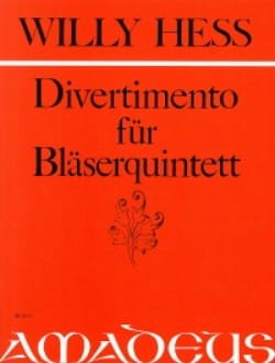Divertimento für Bläserquintett - Stimmen - Willy Hess - Partition