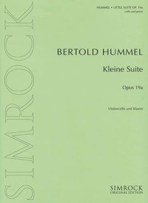 Kleine Suite op. 19a HUMMEL Partition Violoncelle