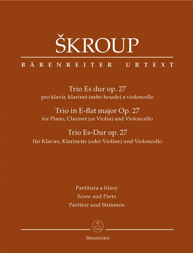 Trio En Mib Maj. Opus 27 Frantisek Jan Skroup Partition