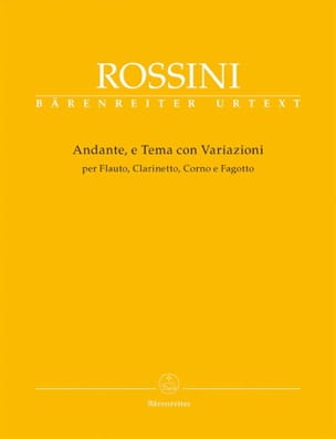 Andante E Tema Con Variazioni ROSSINI Partition Quatuors