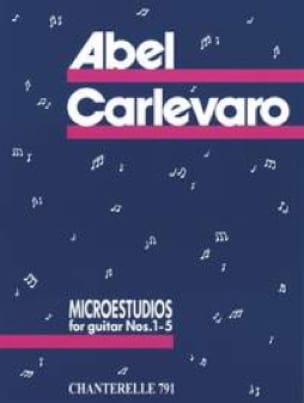 Microestudios n° 1-5 Abel Carlevaro Partition Guitare