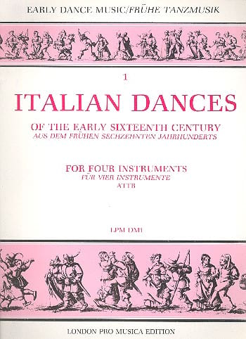 Italian Dances of the early 16th Century Partition