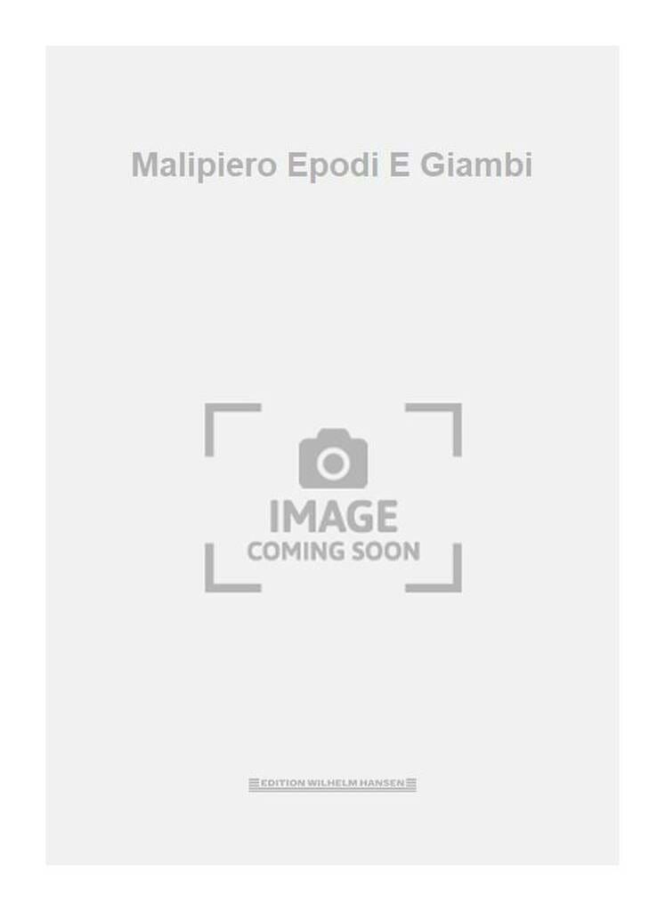 Epodi E Giambi Gian Francesco Malipiero Partition Quatuors