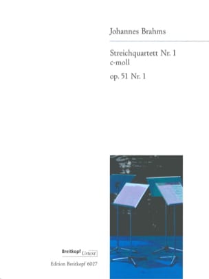 Streichquartett Nr. 1 c-moll op. 51/1 - Stimmen - BRAHMS - Partition