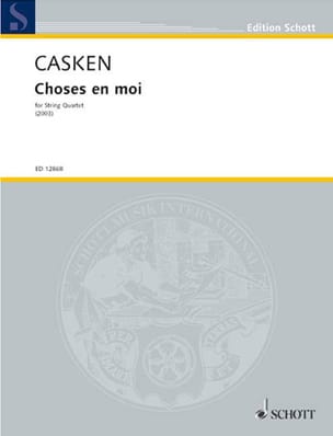 Feuillez l'ouvrage Choses en moi - Partitur + Stimmen - John Casken - Partition