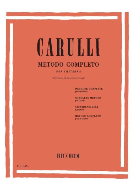 Méthode complète de guitare Ferdinando Carulli Partition Guitare