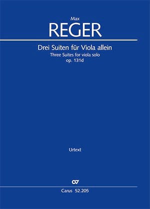 3 Suites opus 131d Max Reger Partition Alto