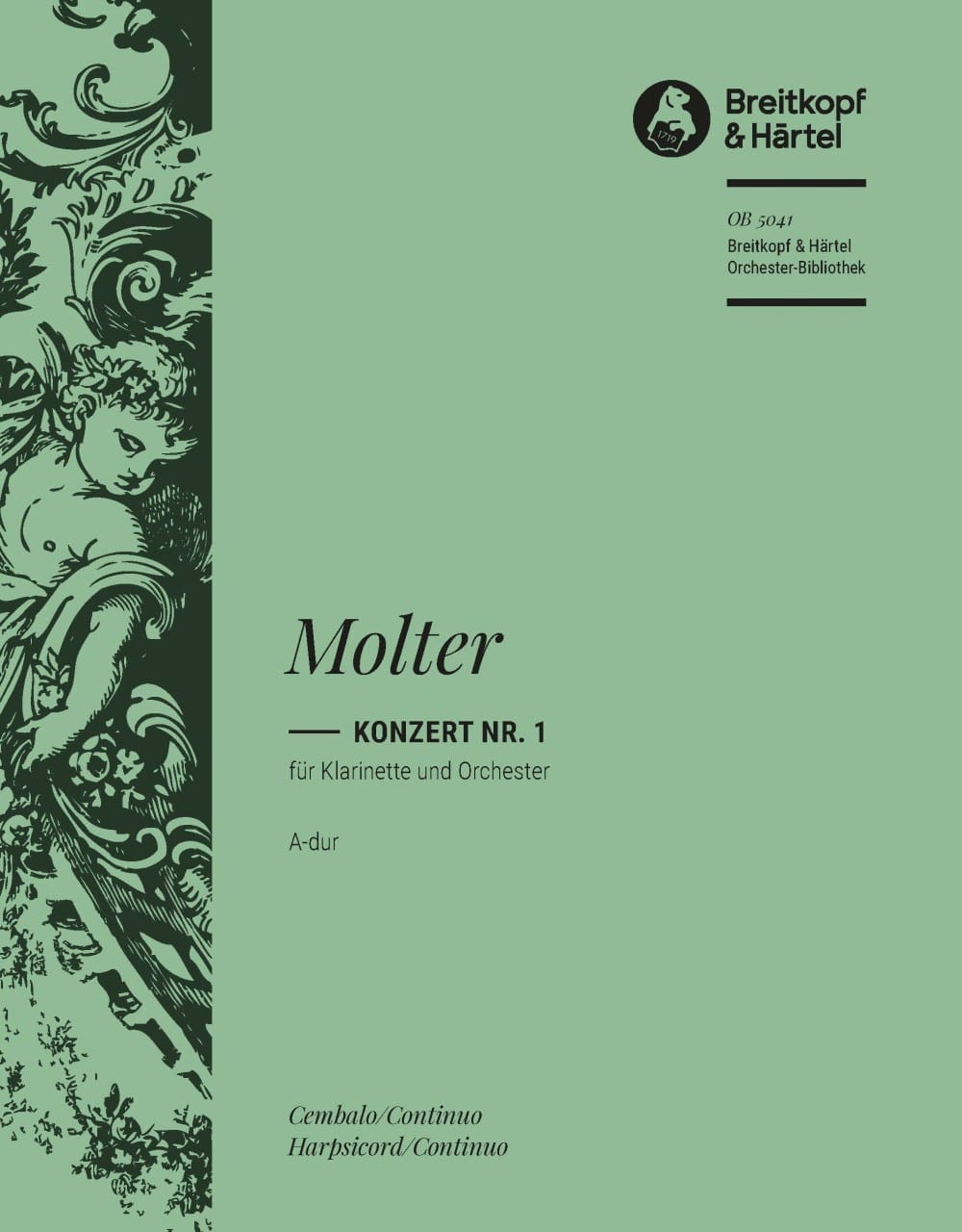Klarinettenkonzert, Nr. 1 A-Dur Johann Melchior Molter Partition