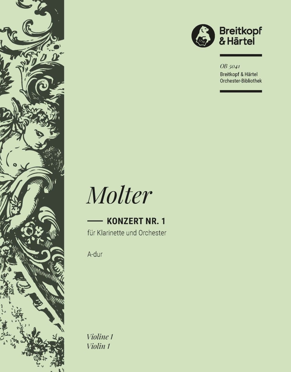 Klarinettenkonzert, Nr. 1 A-Dur Johann Melchior Molter Partition