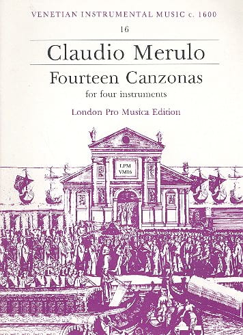 14 canzonas da sonar Claudio Merulo Partition