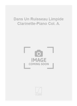 Dans un ruisseau limpide Lucien Battaglia Partition Clarinette
