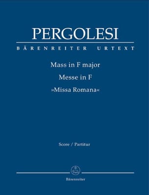 Messe en Fa Majeur - Conducteur PERGOLESE Partition Grand format
