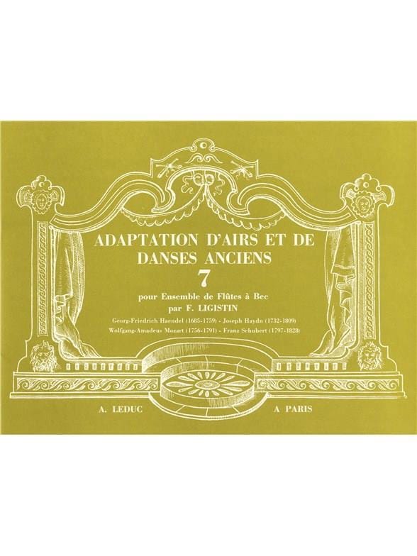 Adaptation Airs Danses Anciens Volume 7 Ligistin Partition