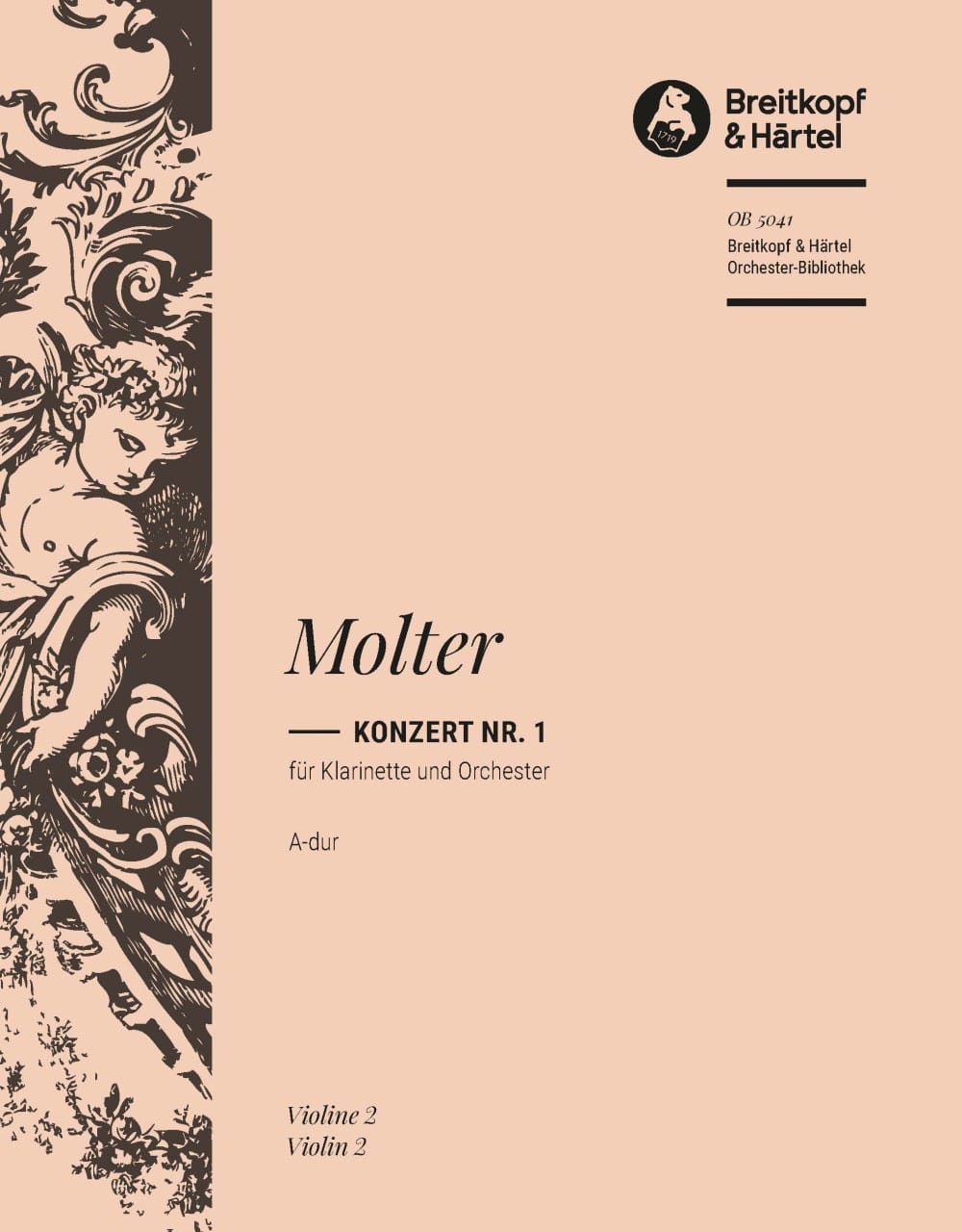 Klarinettenkonzert, Nr. 1 A-Dur Johann Melchior Molter Partition