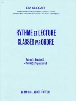 Rythme et lecture - Volume 2 : Prép. 1 Dia Succari Partition Solfèges