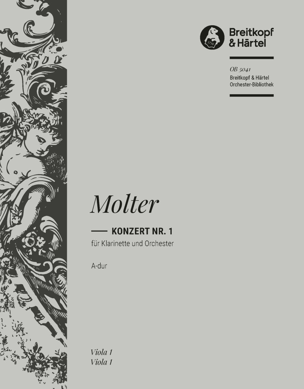 Klarinettenkonzert, Nr. 1 A-Dur Johann Melchior Molter Partition