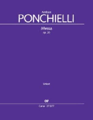 Messe, opus 20 Amilcare Ponchielli Partition Grand format