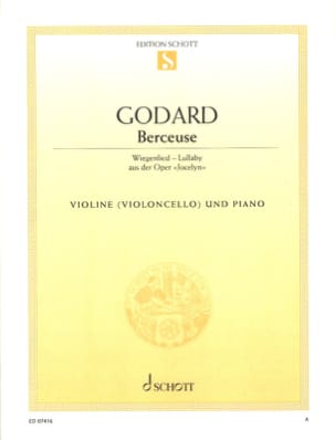 Berceuse - Violon ou Cello Benjamin Godard Partition Violon