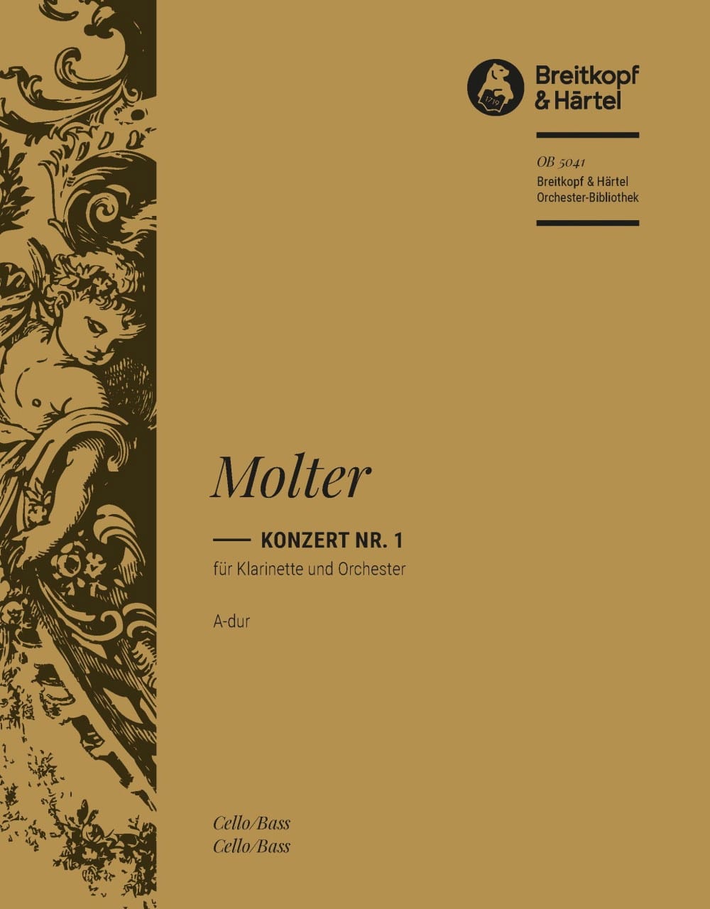 Klarinettenkonzert, Nr. 1 A-Dur Johann Melchior Molter Partition