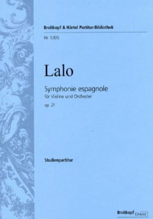 Symphonie Espagnole Opus 21 - LALO - Partition - Petit format