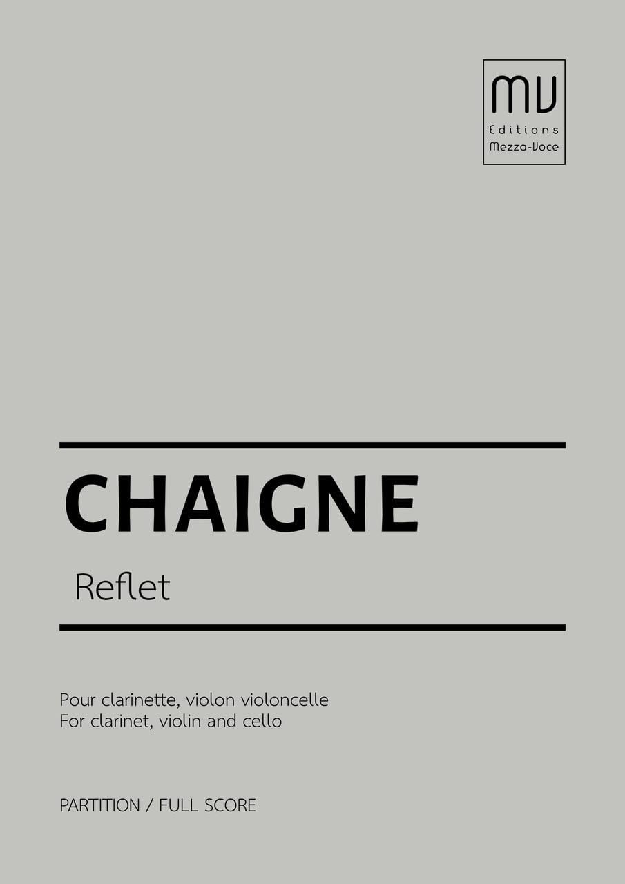 Reflet Jean-Pascal Chaigne Partition Grand format