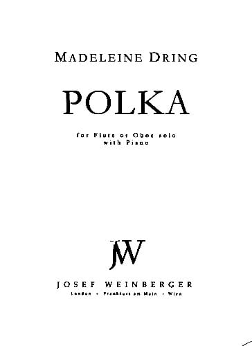 Polka Madeleine Dring Partition Flûte traversière