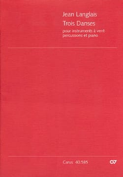 Trois danses - Conducteur Jean Langlais Partition Grand format