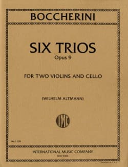 6 Trios op. 9 - Parts BOCCHERINI Partition Trios