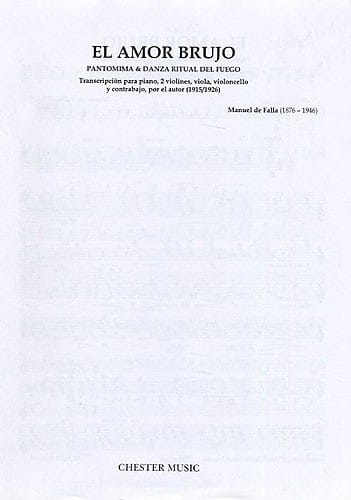 Pantomime And Ritual Fire Dance - Parts DE FALLA Partition