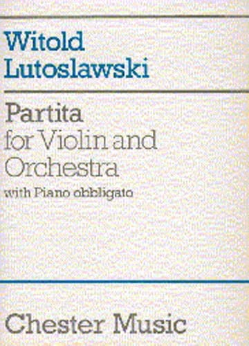 Partita - violin orchestra - Score LUTOSLAWSKI Partition Grand format