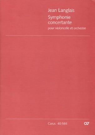 Symphonie concertante op. 20 - Score - Jean Langlais - Partition