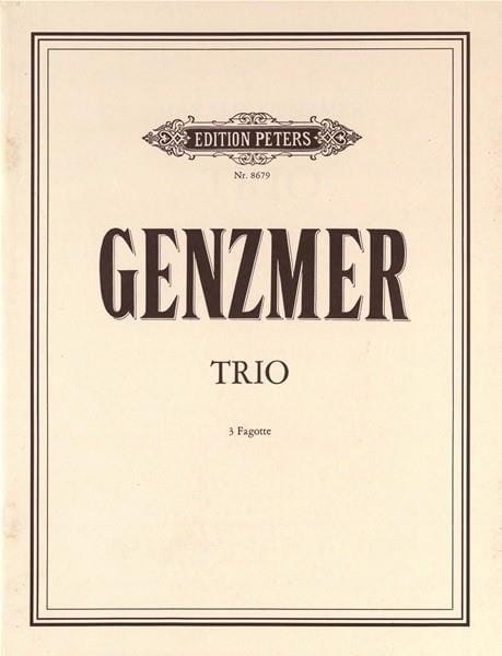 Trio Harald Genzmer Partition Basson