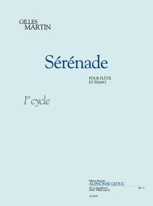Sérénade Gilles Martin Partition Flûte traversière