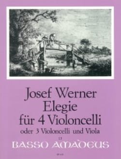 Elegie - 4 Violoncelles Joseph Werner Partition Violoncelle