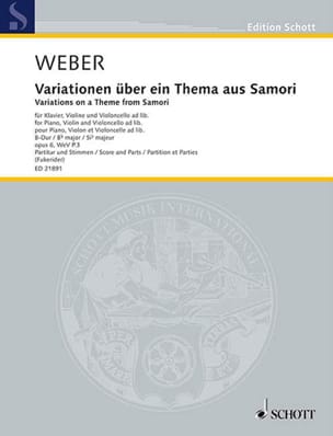 Feuillez l'ouvrage Variations sur un thème de Samori, op. 6 - Carl Maria von Weber