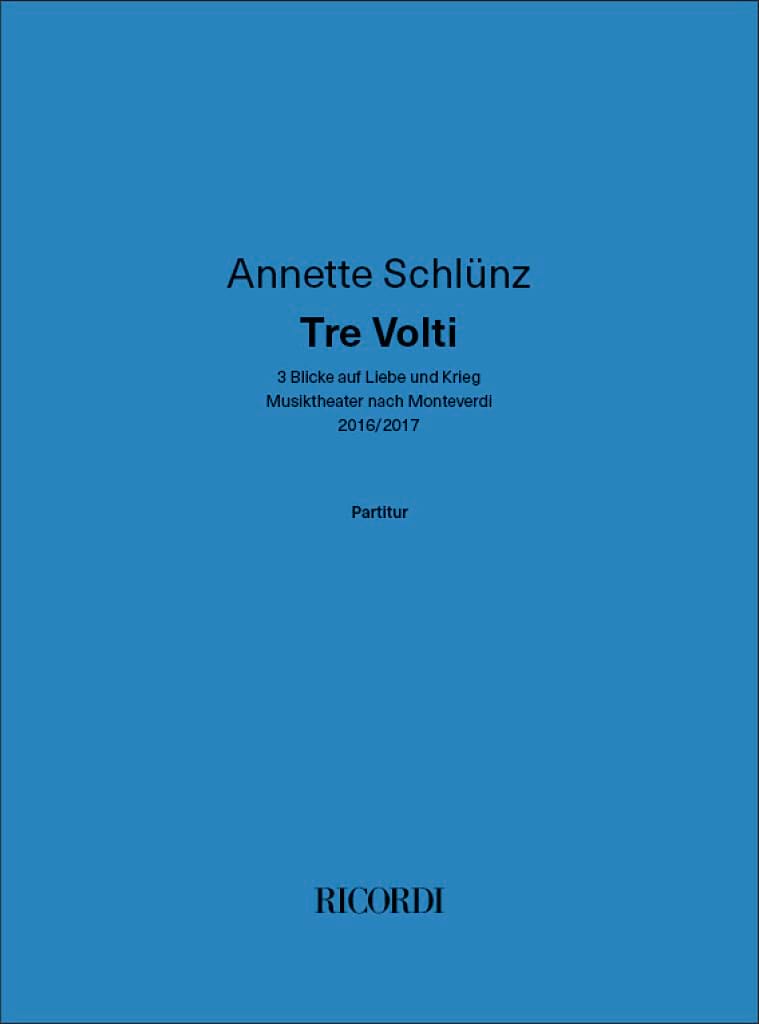 Tre Volti Annette Schlünz Partition
