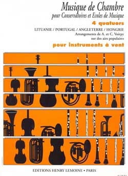 4 Quatuors pour instr. à vent Voirpy A. / Voirpy C. Partition Quatuors