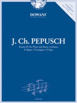 Sonate 4 fa maj. - Flûte et Bc - Johann Christoph Pepusch - Partition