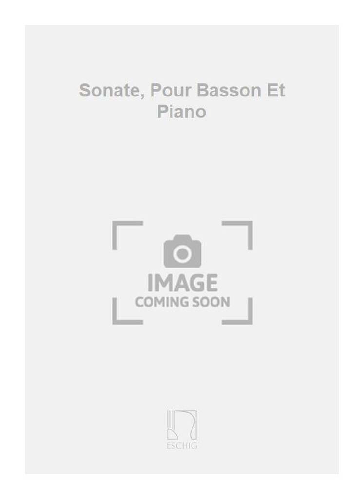 Sonate pour basson et piano Adrian Williams Partition Basson