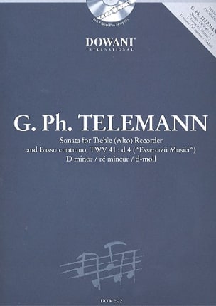 Sonata in D min. TWV 41 : d4 - Treble recorder Bc - TELEMANN