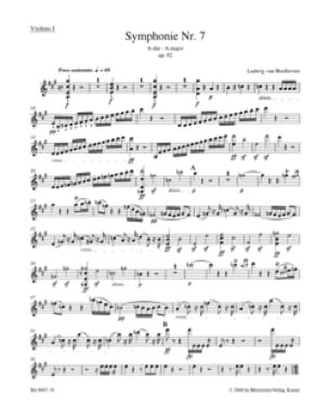 Symphonie Nr. 7 A-Dur Opus 92 - Matériel Complet - BEETHOVEN