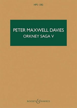 Orkney Saga V Davies Peter Maxwell Partition Petit format