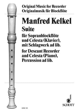 Suite op. 10 Manfred Kelkel Partition Flûte à bec