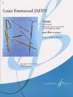 Sonate en sol majeur Louis Emmanuel Jadin Partition Flûte traversière
