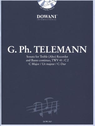 Sonata in C maj. TWV 41 : C2 - Treble recorder Bc - TELEMANN