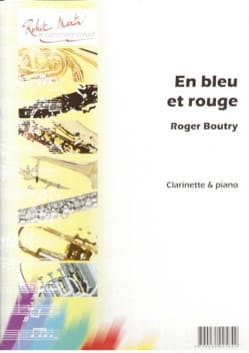 En bleu et rouge Roger Boutry Partition Clarinette