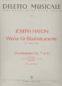 Divertimento Nr. 7 G-Dur - 2 Oben 2 Fagotte 2 Hörner - Partitur + Stimmen